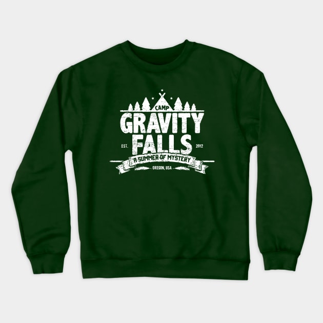 Camp Gravity Falls (worn look) Crewneck Sweatshirt by MoviTees.com